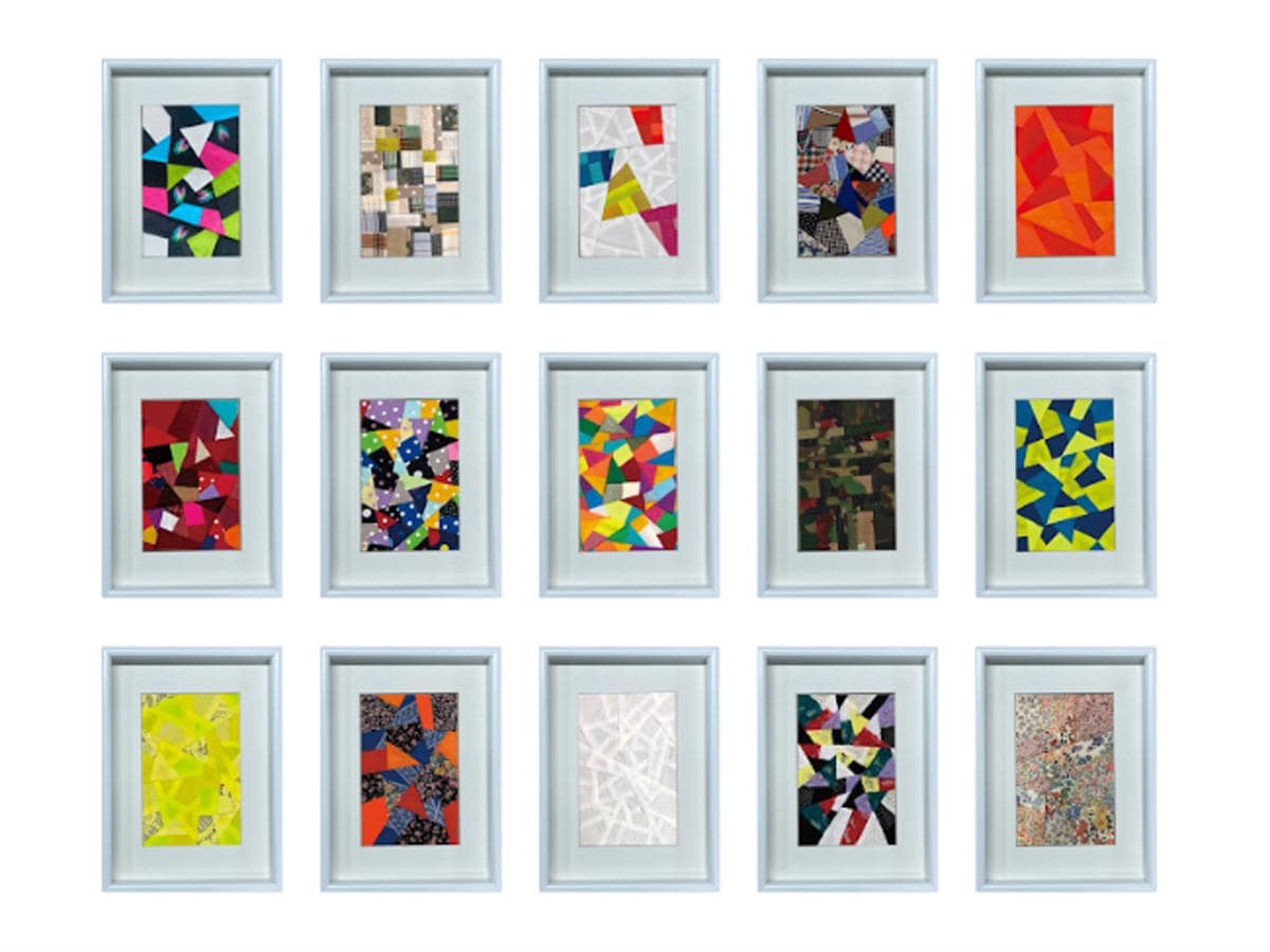 パッチワークのアート作品