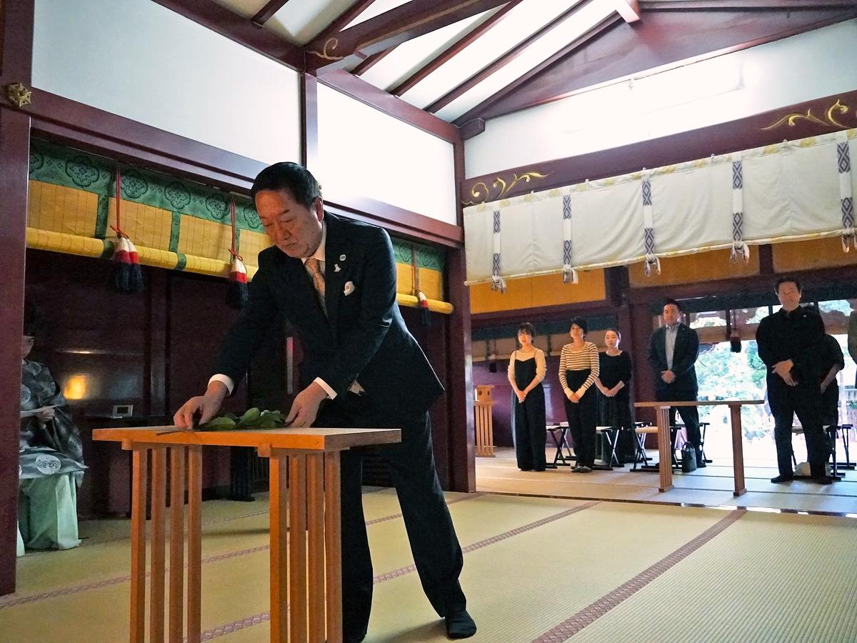 成功祈願の様子