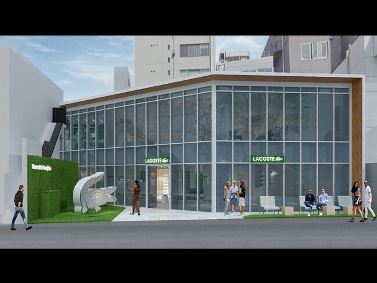 2階建てとなる店舗の外観イメージ