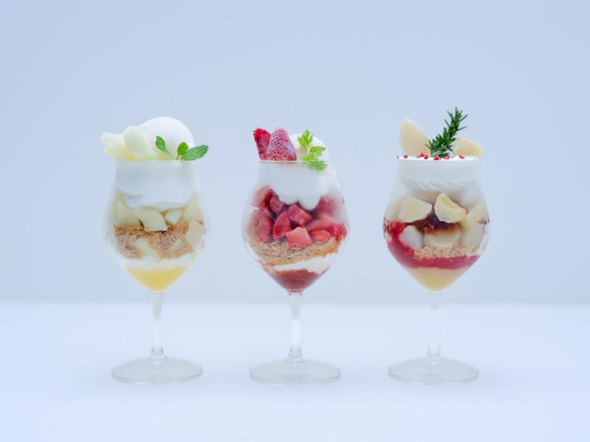 冷凍フルーツを使うパフェのイメージ