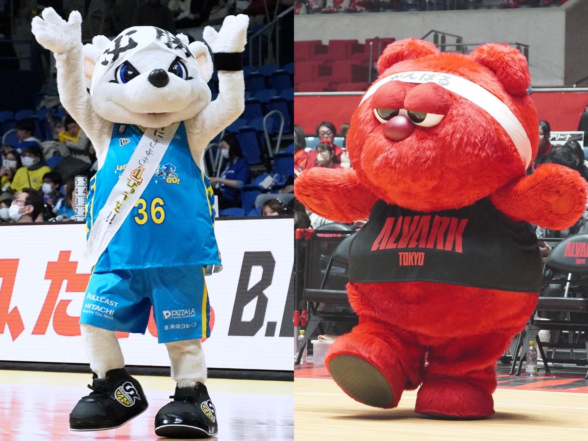 （左から）サンロッカーズ渋谷のサンディーとアルバルク東京のルーク