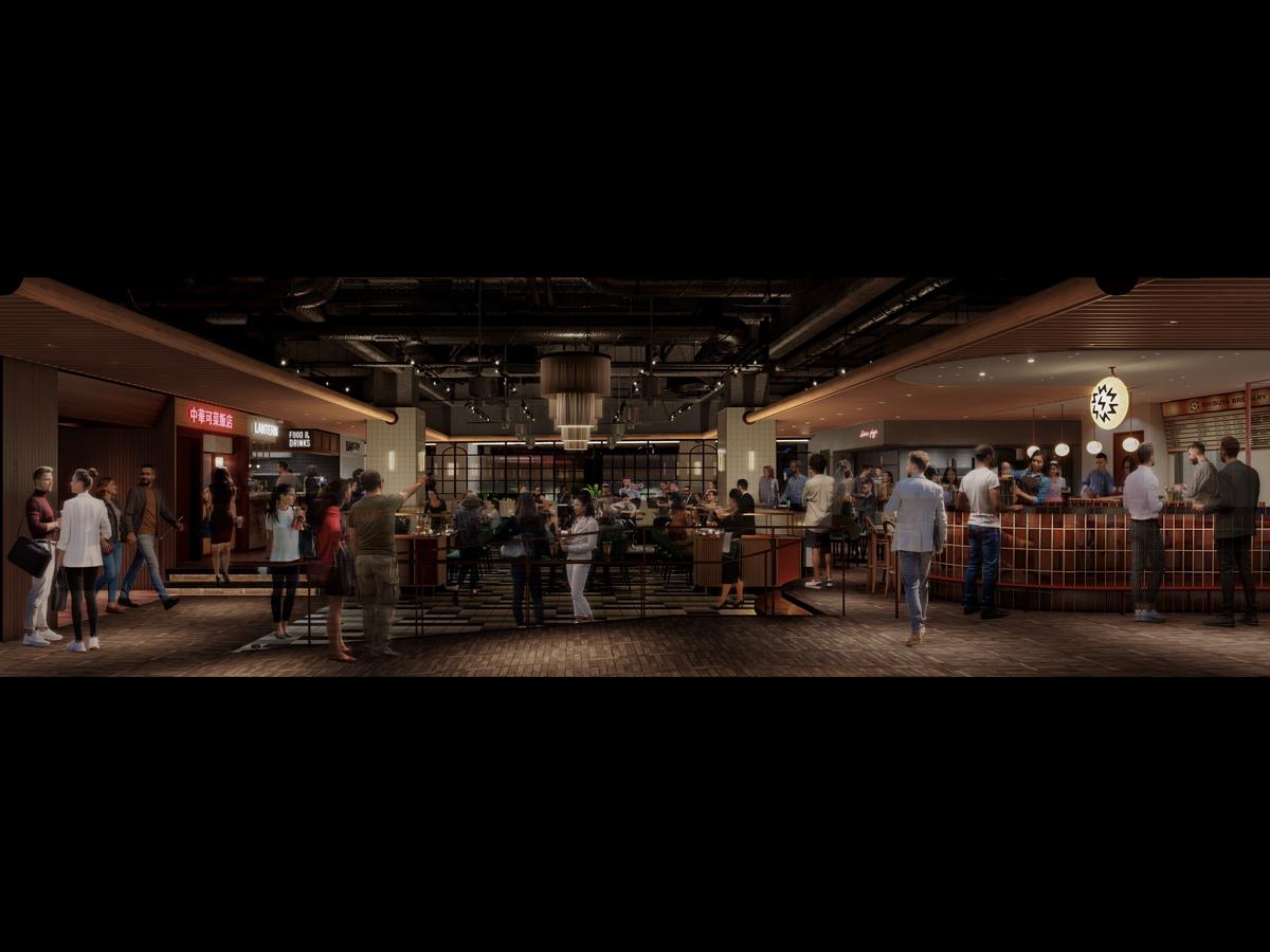 8店舗が軒を連ねる4階の「SHIBUYA SAKURAGAOKA BEER HALL」のイメージ