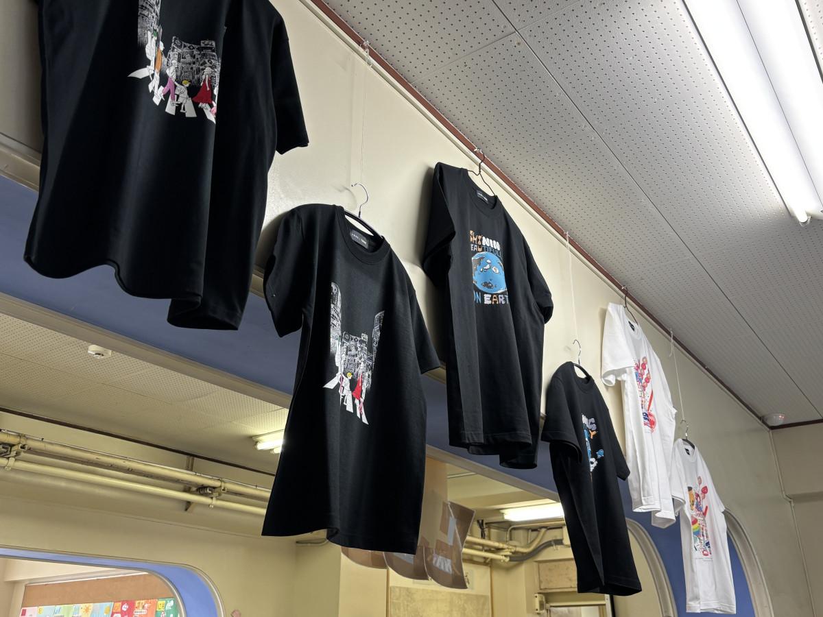 神南小学校の児童と「トキキル」が共同制作したTシャツ