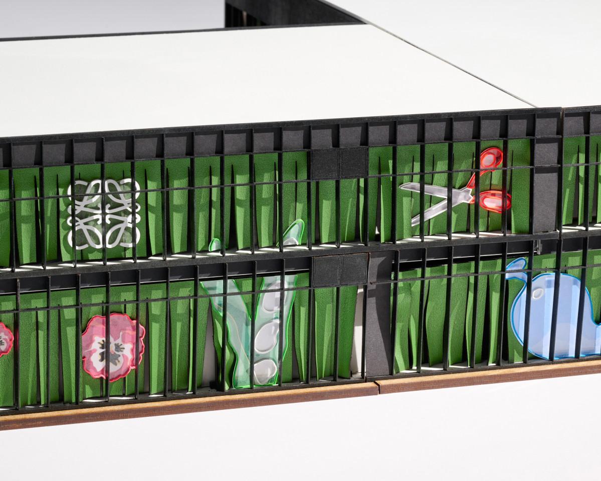 会場イメージ &copy; OMA Studio, LOEWE Crafted World exhibition model.Photograph: Frans Parthesius