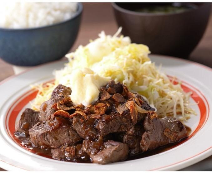 主力メニューの「馬ヒレステーキご飯」