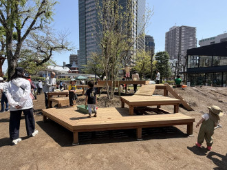 恵比寿南一公園、再リニューアル　暑さ対策で緑化整備