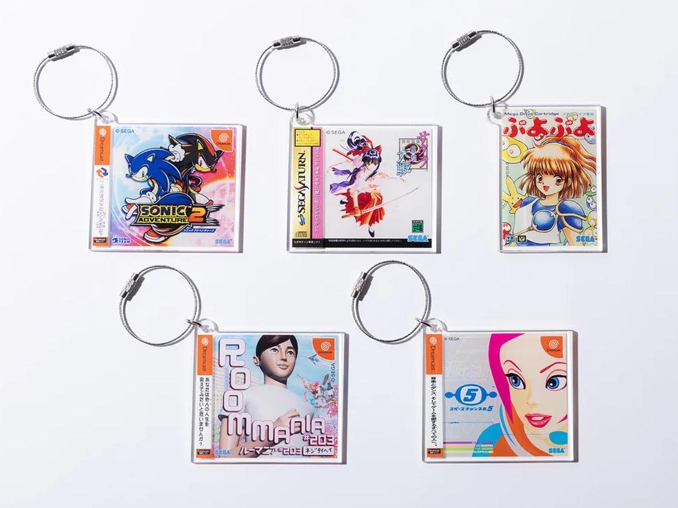 ゲームジャケット柄のアクリルキーホルダーのイメージ