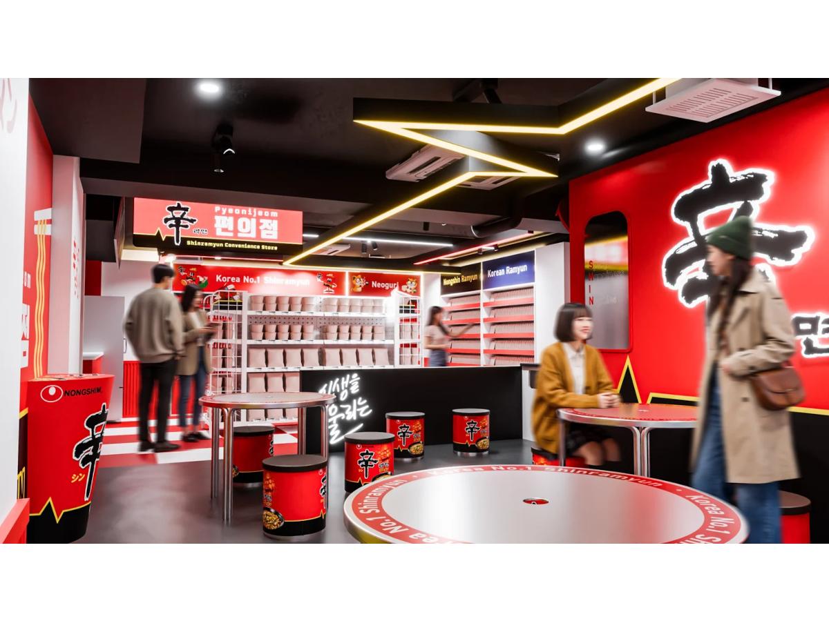 韓国のコンビニをイメージした「辛ラーメン ピョニジョム」フロアのイメージ