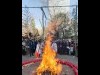 愛宕神社で「七草お火焚き祭」 無病息災願い、七草がゆ振る舞い