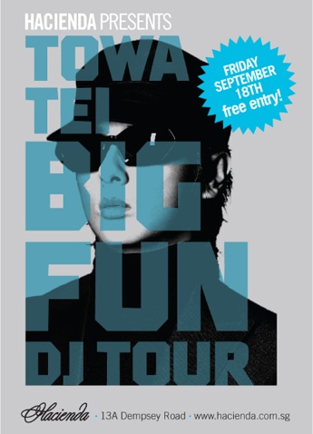 DJテイ・トウワさんのシンガポールライブ「Towa Tei Big Fun DJ Tour」