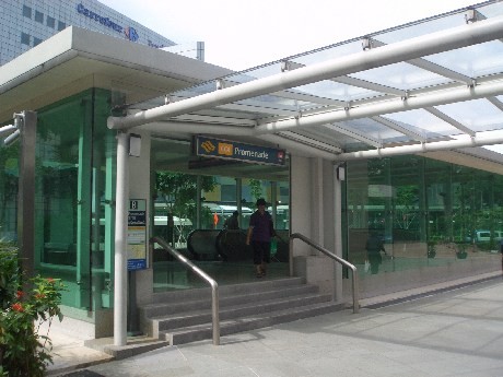 4月17日に開業したMRT環状線のプロムナード駅