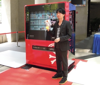 国内3カ所に設置される次世代型デジタル自動販売機