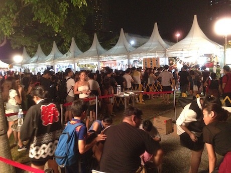 「Super Japan Matsuri by WAttention」で行われた祭イベントは大勢の客でにぎわいを見せた