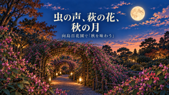 特別企画　大川真智子「虫の声、萩の花、秋の月――向島百花園で秋を味わう」