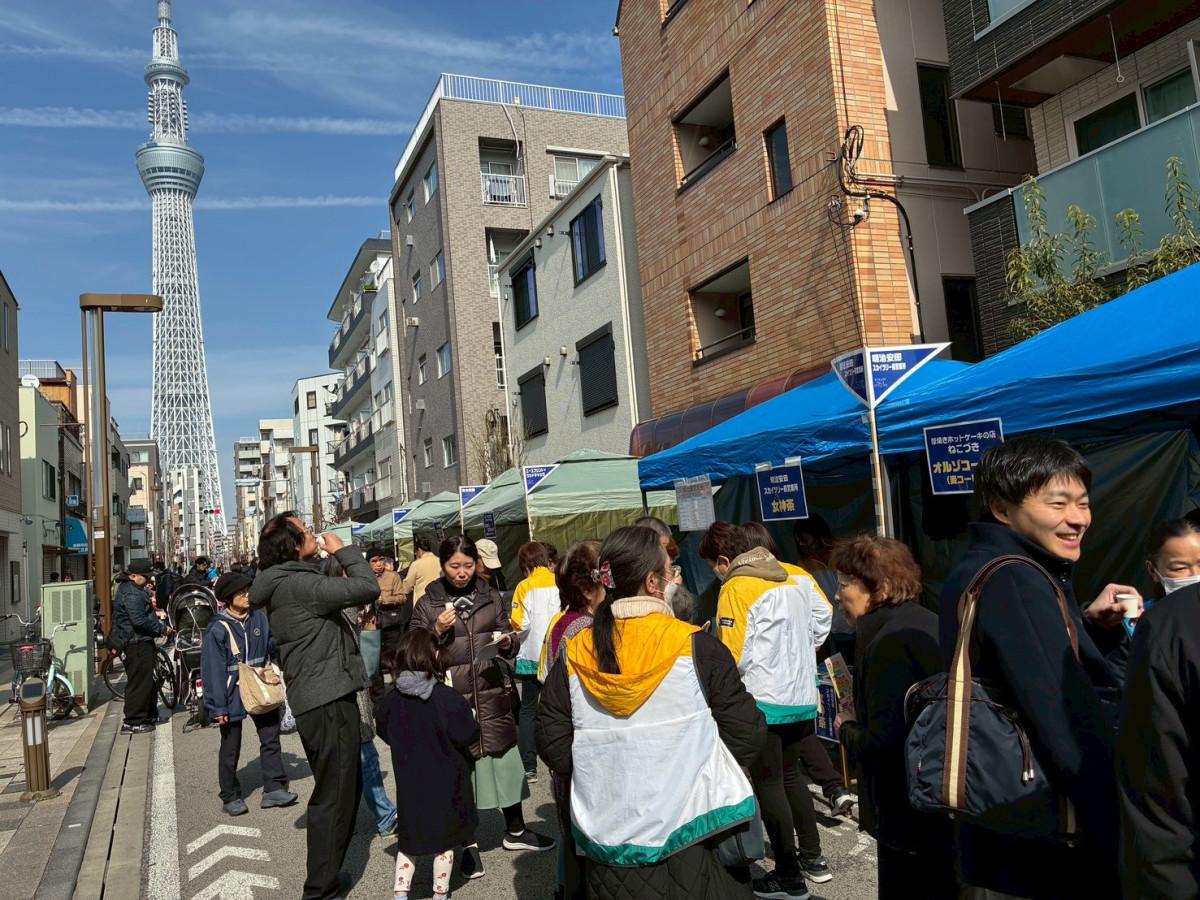 1000人が来街してにぎわった