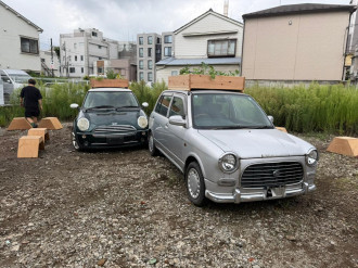 墨田・立川の空き地に「たてよん菜園」　廃車を農園に、地域で野菜育てる