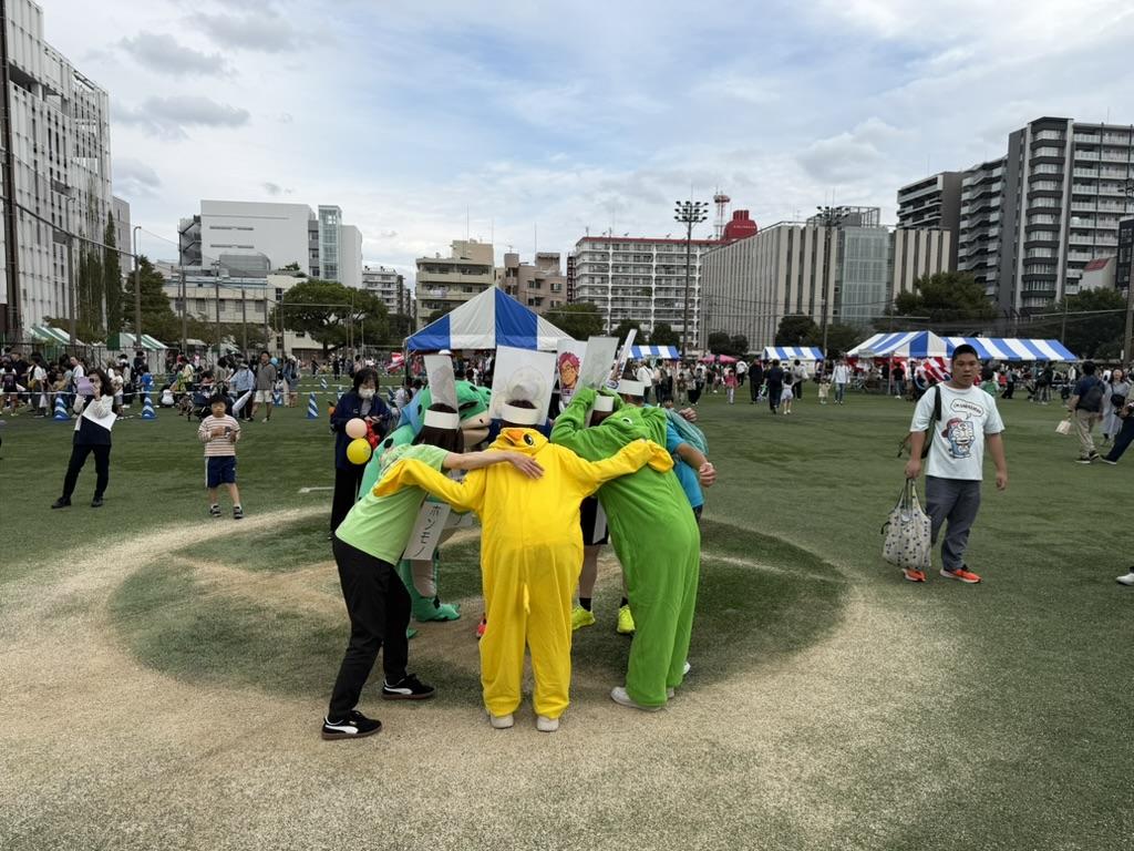 大会会場となる錦糸公園野球場（すみだまつり開催時）