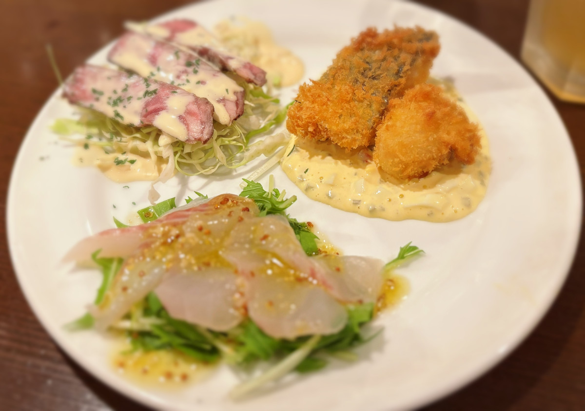 この日の「前菜盛り合わせ」