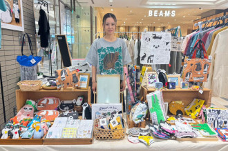 ルミネ立川に「emoemo」限定店　画家・神谷加奈子さんの布雑貨販売