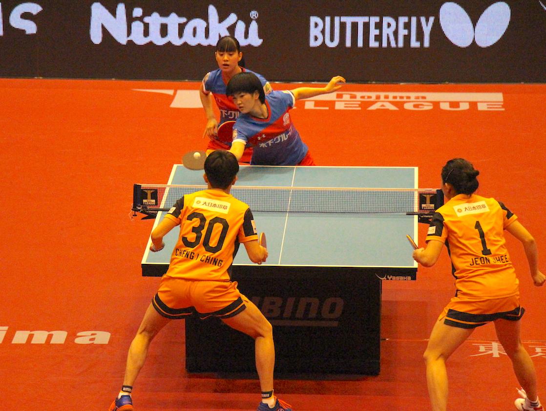 高砂出身の木原選手がダブルスで登場