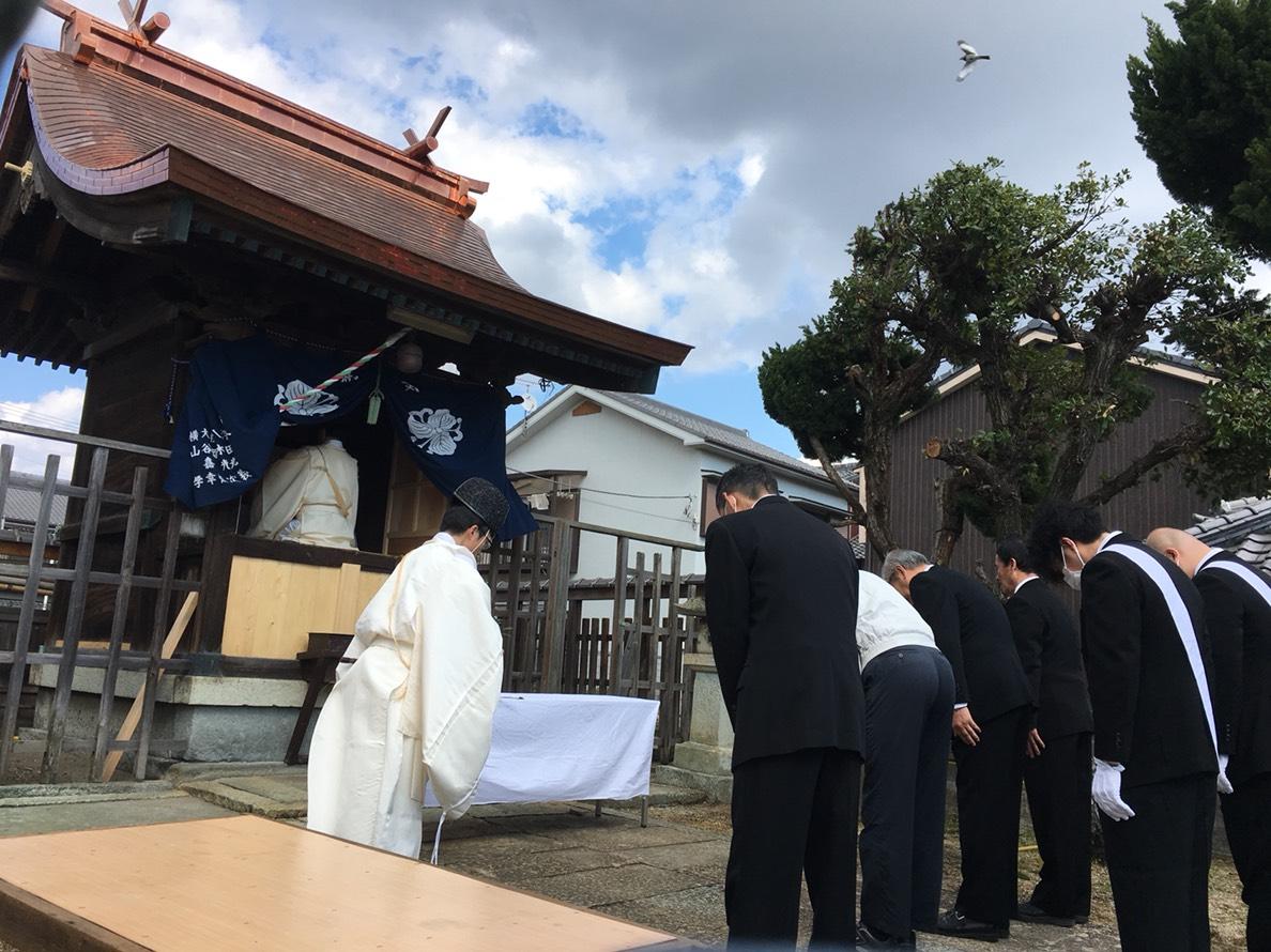 蛭子神社での神事の様子