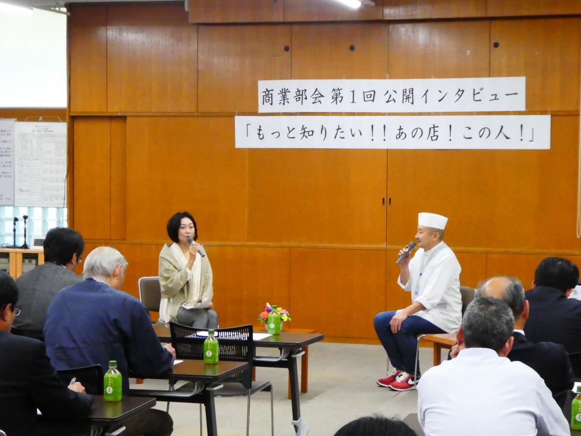 前回のインタビューの様子