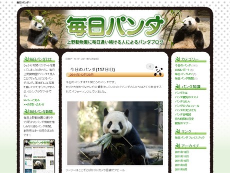 パンダブログ「毎日パンダ」が更新100回達成-iPhoneアプリもリリース