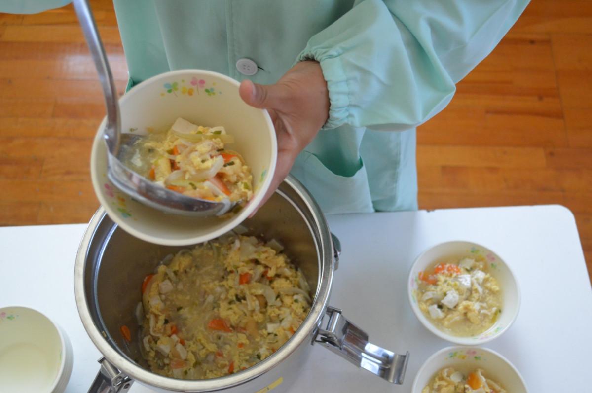 よかたん豆腐のかきたま汁