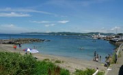 豊かな海が広がる荒崎海岸なんやの浜